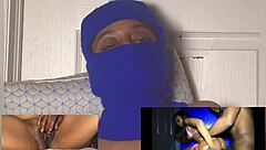 oh wow, that ebony squirt reaction with eye rolling orgasm is dripping wet!