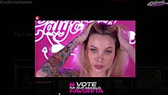 Gi Genesini Masturbates Wildly With Massive Brazilian Tits Exposed!