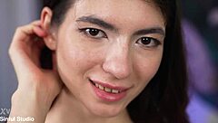 young brunette luna lynx gets anal fucked with ass to mouth gape