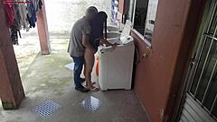 Married Brazilian Housewife With Curvy Big Ass And Natural Tits Pays Washing Machine Technician By Letting Him Fuck Her While Cuckold Husband Is Away. Intense Dirty Talk And Rough Pounding Ensue!