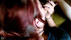 I love sucking this massive cock with my redhead passion