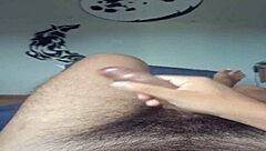 Bold Brazilian Hunk Goes Solo In Bedroom With INTENSE BIG COCK MASTURBATION In Homemade Bathroom Setup