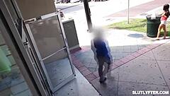 Can Shoplifters Alex Harper and Madison Charm Their Way Out with Officer Dorian?