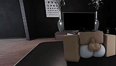 Fucking With My Busty Goth Friend In Roblox With Riding Big Ass Cowgirl And Doggystyle Bent Over