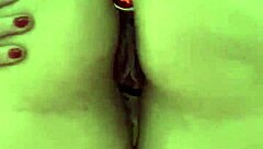 oh wow this sexy milf with big ass and natural tits just caressed her wet pussy and anal holes to hot orgasm