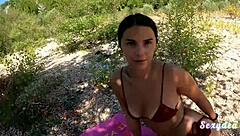 what happens when sexydea unleashes pov passion on steamy shoreline with wet pussy action