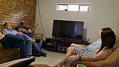 husband shares mature wife with friends for intense gangbang creampie and cum swallowing action