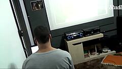 Brazilian Housewife Offers Her Wet Pussy to Muscular Stud with Thick Cock