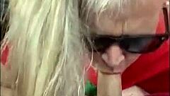 Hot Milf Suggestively Sucks Friend's Big Cock