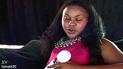 i'm a curvy black babe with big natural tits doing a pov casting interview with dirty talk