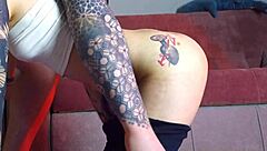 oh yeah, bend over for anal yoga creampie... sunako kirishiki takes it deep!!