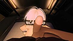 that whore begged for my big black cock and got rough creampie thrusting in her big tits