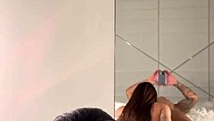 Hot Luiza Marcato delivers steamy morning blowjob and handjob with her big ass