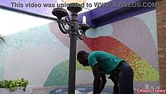 seductive tranny pamela lenvisk eagerly devours thick black cock before intense interracial assfucking session