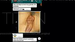 Latina amateur with big tits gives deepthroat blowjob on monster cock after losing bet.