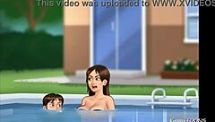 Summertime saga hints at stepbro versus stepsis in risky public pool encounter