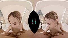 Alita Lee rides your cock hard in pov! This petite latina blonde fucks passionately after her date.