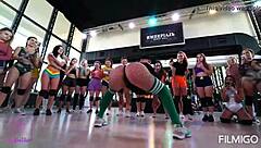 Tina twerks with energy