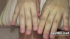 Japanese Bimbo Fingers Hairy Pussy with Toys in Uncensored Jav Creampie