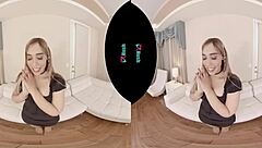 Alita Lee rides your cock hard in pov! This petite latina blonde fucks passionately after her date.