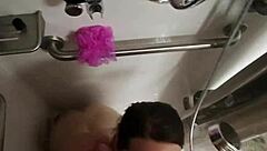 Hey, ever tried a POV public shower blowjob behind the scenes with a hot curvy wife and her big natural tits?