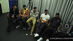 i feel so adored as this super gorgeous brunette gets creampied intensely in a wild gangbang with deepthroat and cowgirl action