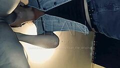 Latina amateur with big tits gives deepthroat blowjob on monster cock after losing bet.