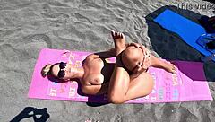 Sunkissed Seduction Reveals Sexydeas Curvy Body And Trimmed Pussy On Nude Beach