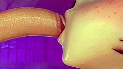 Hu Tao Expertly Sucks Cock Until Explosive Wet Facial Cumshot Erupts