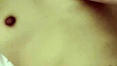 Real homemade Asian couple made a sextape in their bedroom.