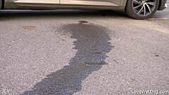 Sally appears in an outdoor solo pissing scene with public exposure details