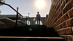 Specific Student Cheats with Outdoor Public Blowjob in Car