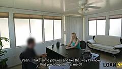 Czech Blonde Allie Rae Offers Intimate Favor To Loan Agent For Cash