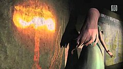 Exclamatory-Provocative Bondage Goddess with Big Ass and Tits in Nude Pussy Bound!