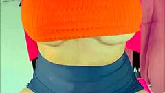 inviting hot young babe over for movie leads to pounding her pussy and cumming on slutty face