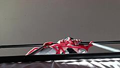 Emotional bound and hooded with deepthroat cock gagging and choking moans