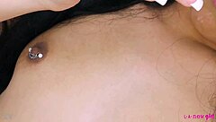 I adore how this classic brunette beauty displays her elegant body in the photoshoot