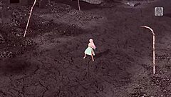 Exclamatory-Provocative Bondage Goddess with Big Ass and Tits in Nude Pussy Bound!