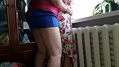 Specific Passionate Strapon Fuck in Miniskirt at Work with Orgasm