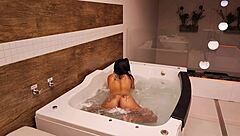 Oh Damn! Hot Chat And Lots Of Dick In This Hot Brunette's Ass With Real Cumshot From Her Screaming Ass - Vagninho E Nick Niquita