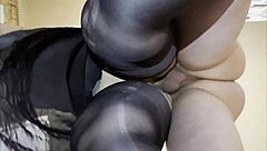 chubby blonde girlfriend bent over for big cock doggystyle pounding in kitchen