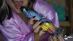 Raw Unboxing Dragon Thrusting Dildos and New Vibrators - Exotiqfox Solo Gooner Girl Sex Toy Unboxing with Moaning Orgasm