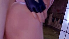 K Da Akali Gets Fucked Hard In Bathroom With Cum On Big Tits