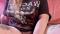 Huge toy stretching my pussy wide open making it gape and drip wet