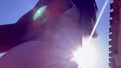 crossdresser with big fat ass starts teasing slowly in close view.