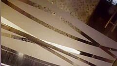 hey redhead mexican babe wash that small waist ass in bathroom so you can lend it to me now