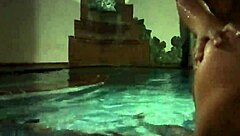 hot brazilian amateur couple gets wild with mature lady in florida pool encounter