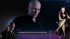 Big tits milf in fishnets and cosplay costume flashes boobs during outdoor public upskirt at cinema