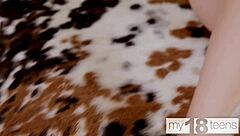 Imagine Sexy Plump Teen Teasing Her Tight Pussy with Vibrator in Solo Masturbation Fun