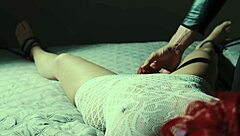 Why do you tie my hands and feet then use the toy until I orgasm intensely?